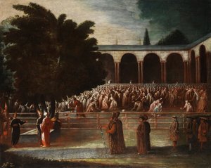 Inviati diplomatici si recano in udienza dal sultano Ahmed III da Jean Baptiste Vanmour